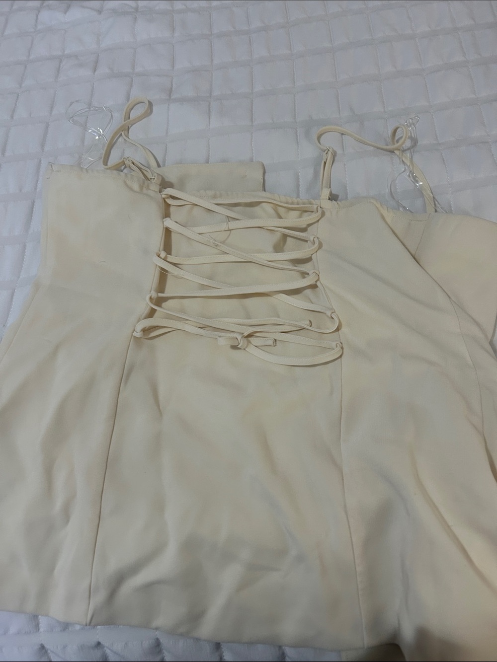 Chocolate Cream Button-Front Spaghetti Strap Camisole - Picture 2 of 4